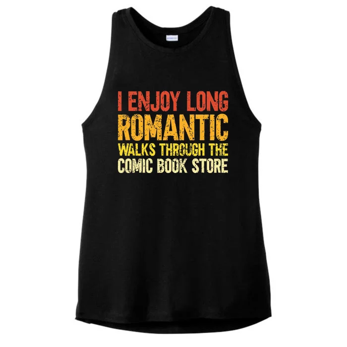 Funny Comic Book Lovers Comic Book Reader Comic Book Fans Ladies Tri-Blend Wicking Tank