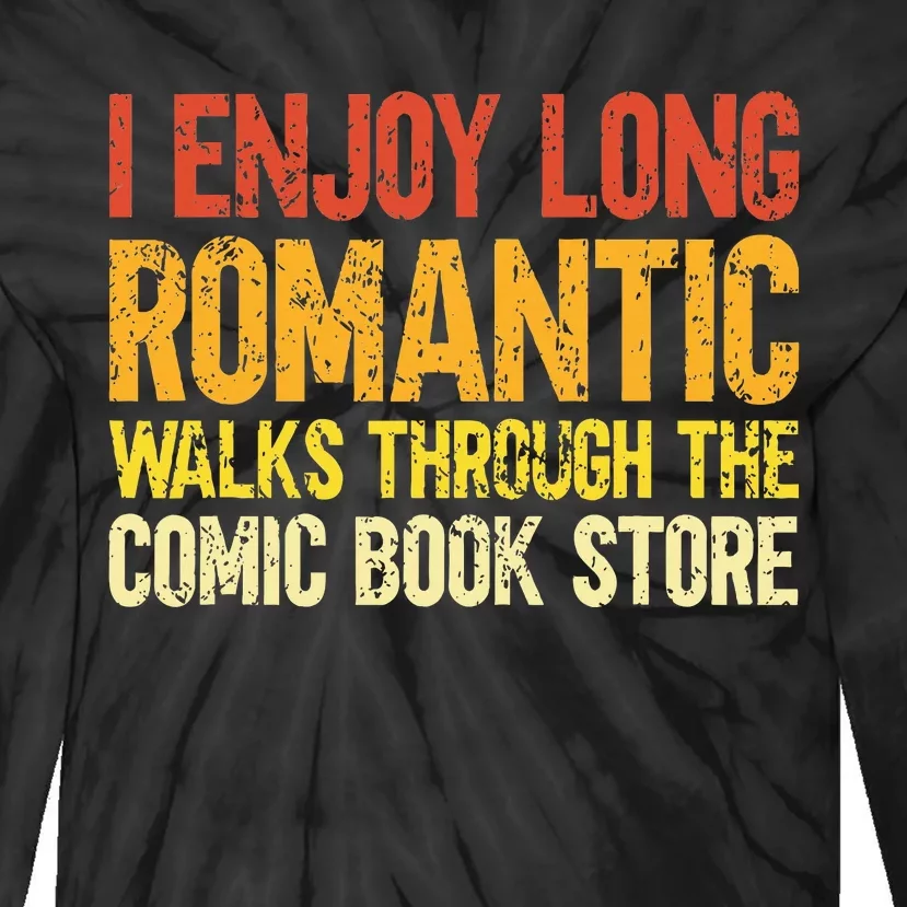 Funny Comic Book Lovers Comic Book Reader Comic Book Fans Tie-Dye Long Sleeve Shirt