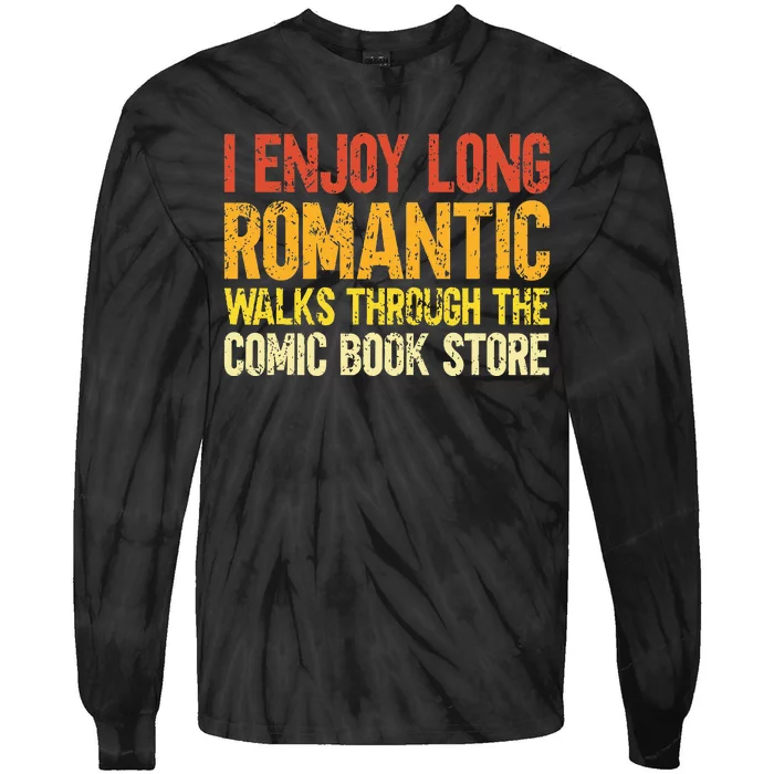 Funny Comic Book Lovers Comic Book Reader Comic Book Fans Tie-Dye Long Sleeve Shirt