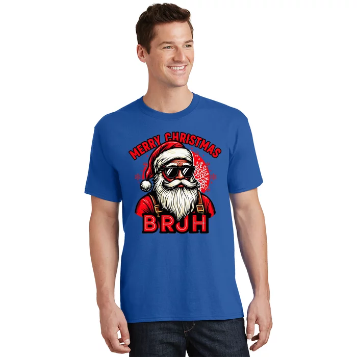 Funny Christmas Bruh Santa Family Matching T-Shirt