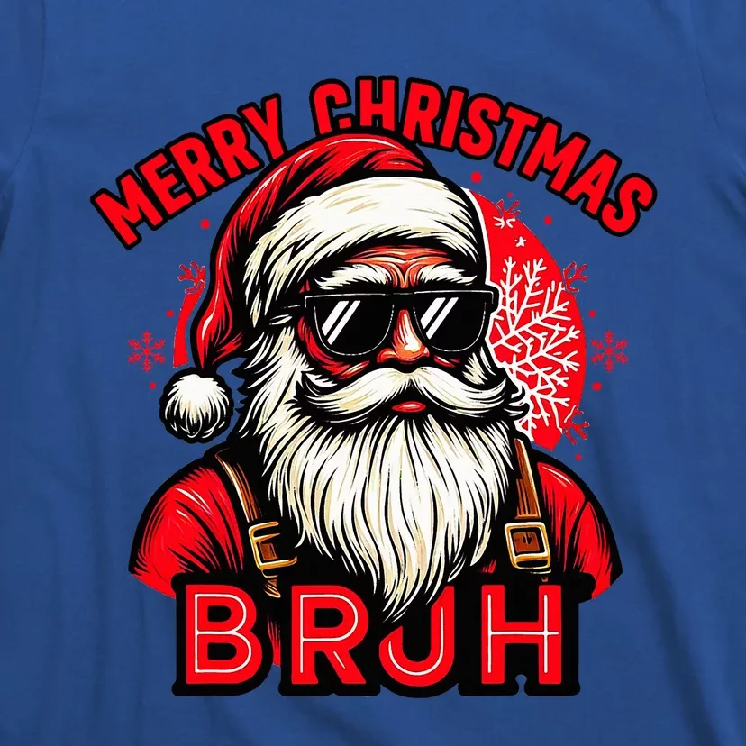 Funny Christmas Bruh Santa Family Matching T-Shirt