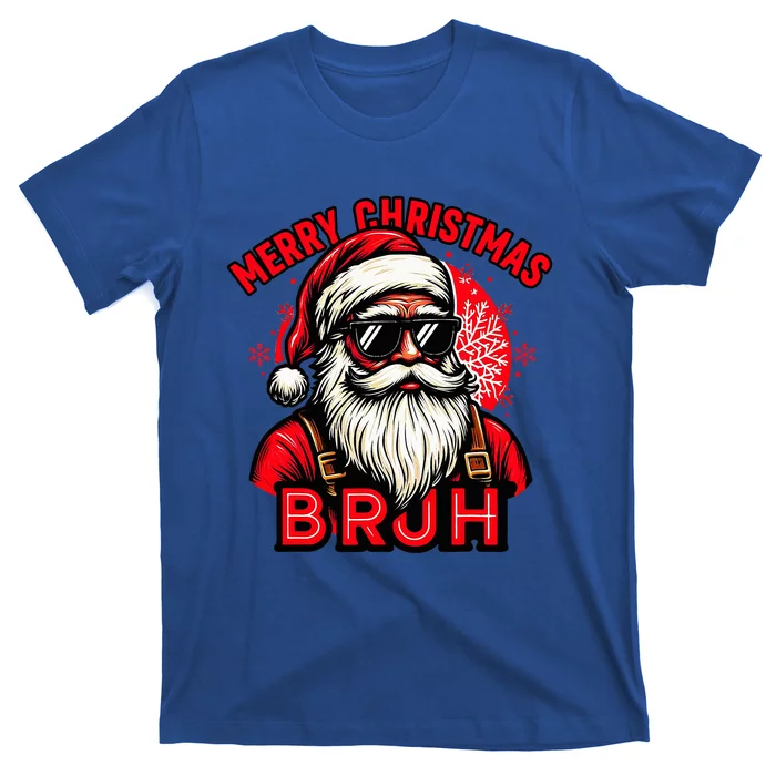 Funny Christmas Bruh Santa Family Matching T-Shirt