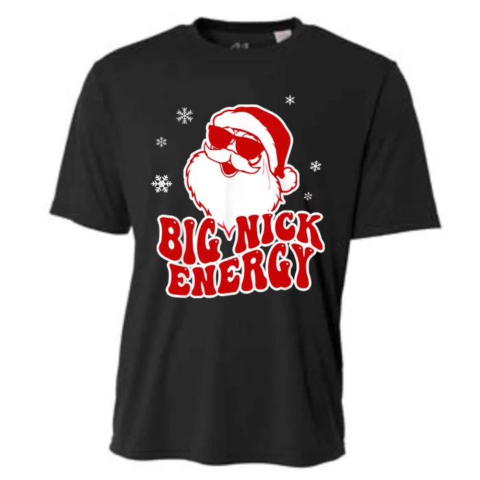 Funny Christmas Big Nick Energy Santa Naughty Adult Humor Gift Cooling Performance Crew T-Shirt