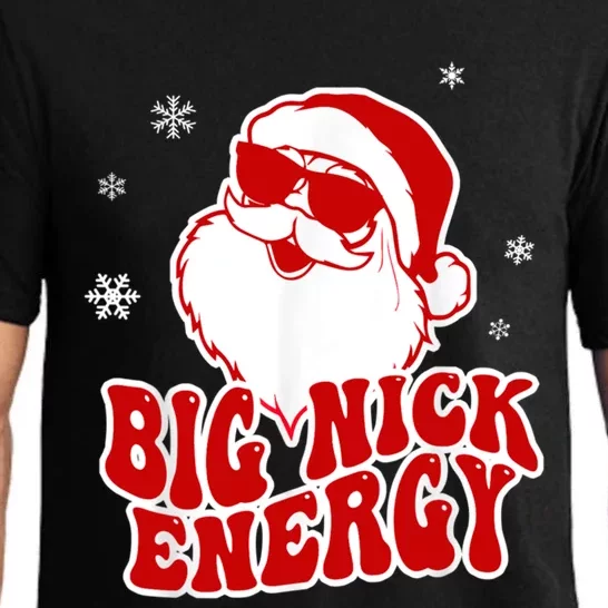 Funny Christmas Big Nick Energy Santa Naughty Adult Humor Gift Pajama Set