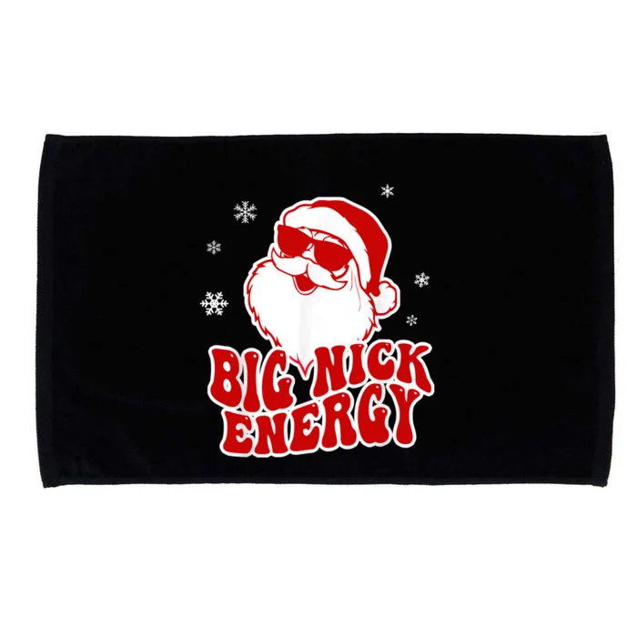 Funny Christmas Big Nick Energy Santa Naughty Adult Humor Gift Microfiber Hand Towel