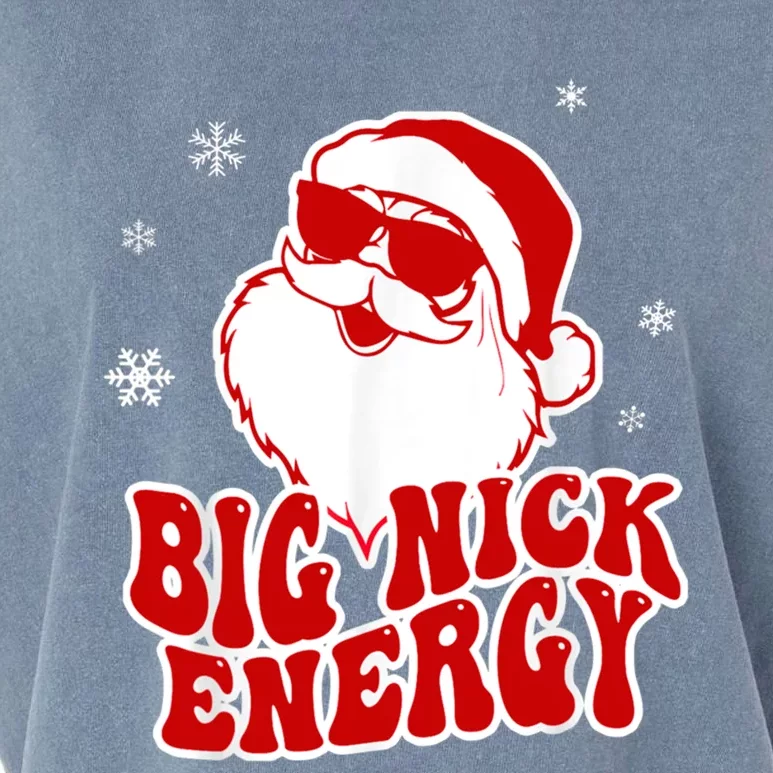 Funny Christmas Big Nick Energy Santa Naughty Adult Humor Gift Garment-Dyed Women's Muscle Tee