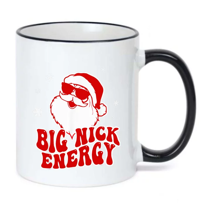 Funny Christmas Big Nick Energy Santa Naughty Adult Humor Black Color Changing Mug