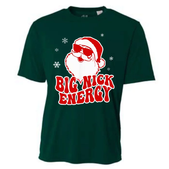 Funny Christmas Big Nick Energy Santa Naughty Adult Humor Cooling Performance Crew T-Shirt