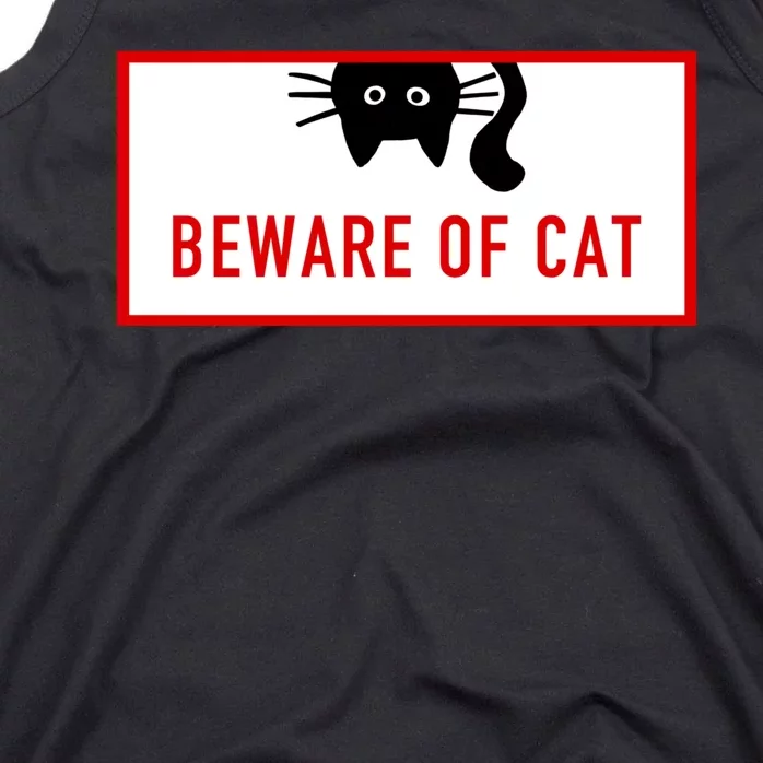 Funny Cat Beware Of Cat Lover Tank Top