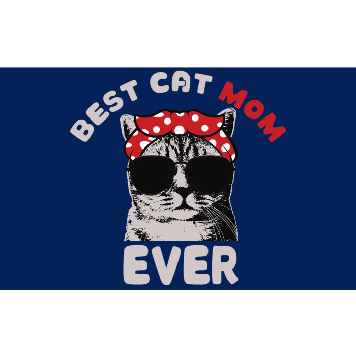 Funny Cat Best Cat Mom Ever Meow With My Cat Tee For Wo Bumper Sticker