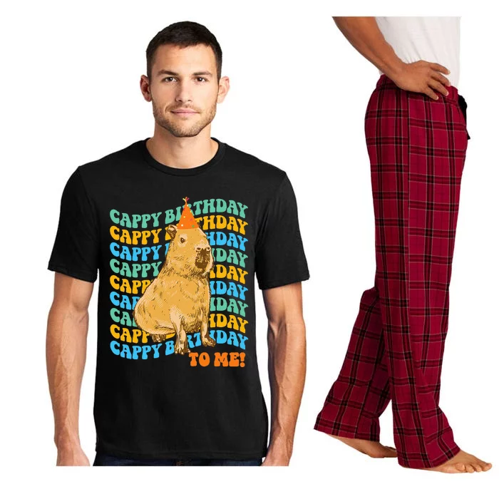 Funny Capybara Birthday Design Pajama Set