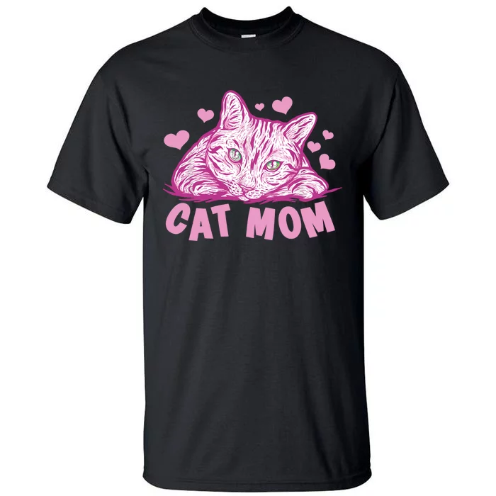 Funny Cat Best Cat Mom Ever Meow with my Cat Tee for Wo Tall T-Shirt