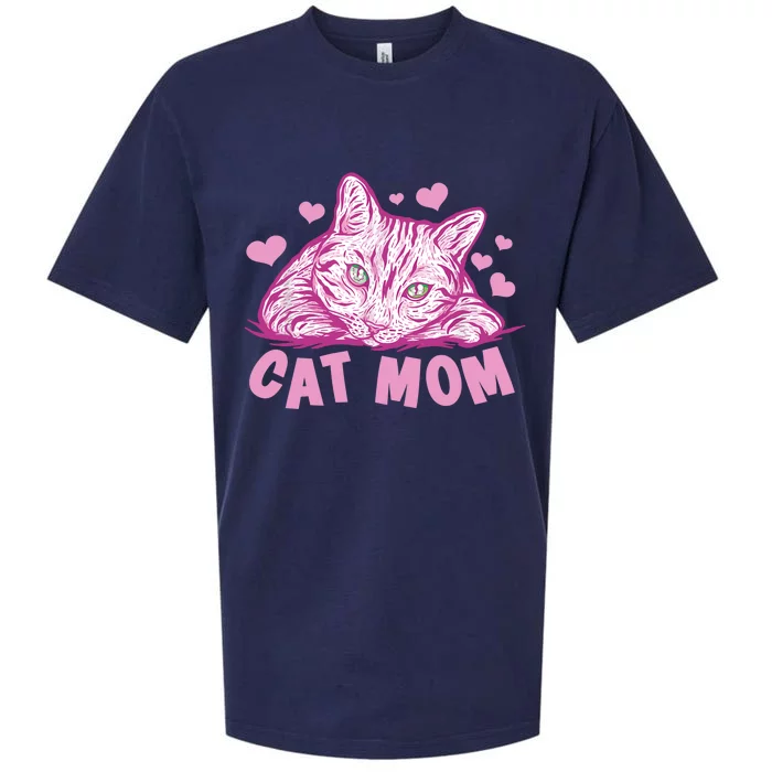 Funny Cat Best Cat Mom Ever Meow with my Cat Tee for Wo Sueded Cloud Jersey T-Shirt