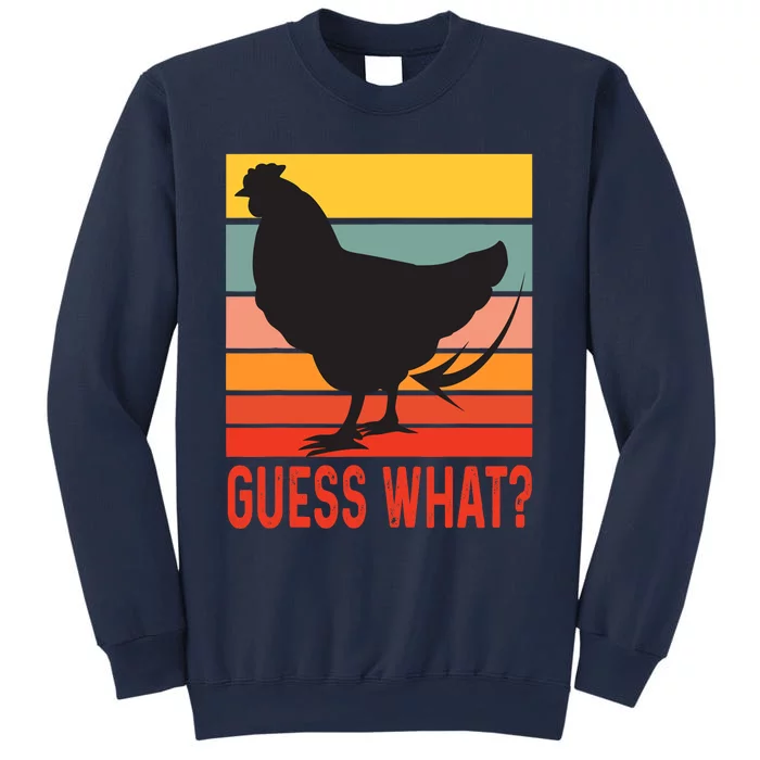 Funny Chicken Butt Guess What? Retro Vintage Chicken Thigh Sweatshirt