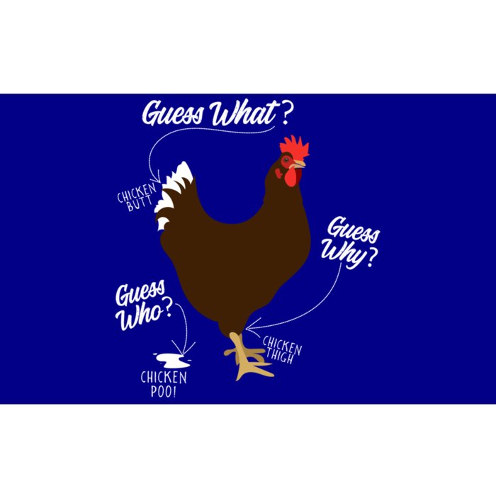 Funny Chicken Butt Guess Why? Farm Cool Gift Bumper Sticker