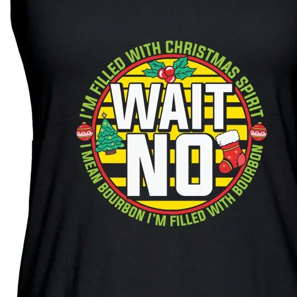 Funny Christmas Bourbon Ladies Essential Flowy Tank