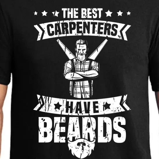 Funny Carpenter Beard Gift Woodworker Carpentry Crafts Gift Pajama Set