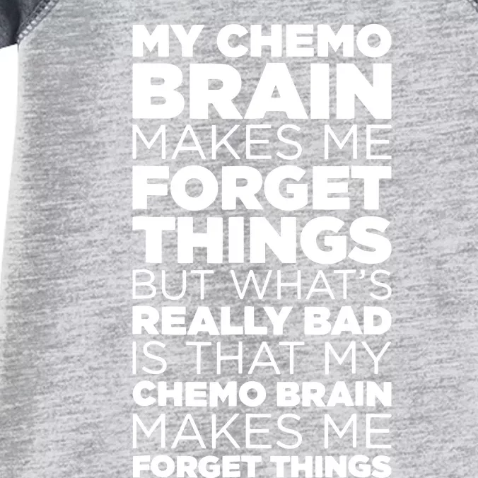 Funny Chemo Brain For Cancer Treatment Patients Infant Baby Jersey Bodysuit