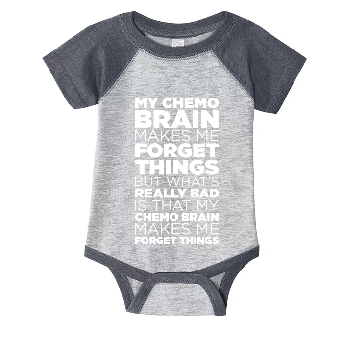 Funny Chemo Brain For Cancer Treatment Patients Infant Baby Jersey Bodysuit