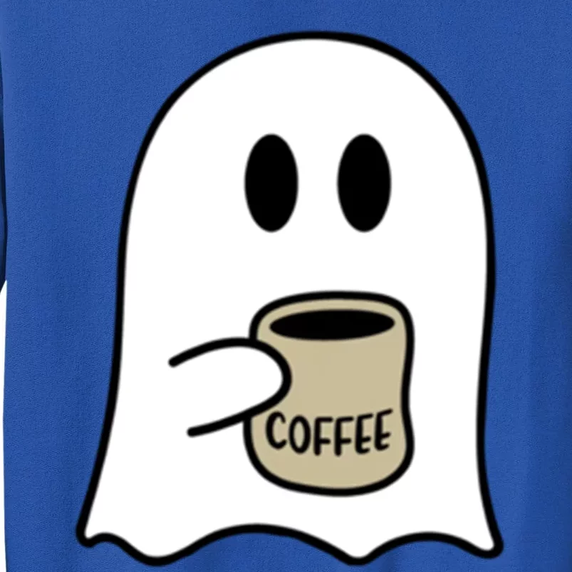 Funny Cute Boo Ghost Coffee Halloween Costume Spooky Season Gift Tall Sweatshirt