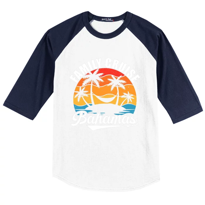 Family Cruise Bahamas 2024 Summer Matching Vacation 2024 Baseball Sleeve Shirt