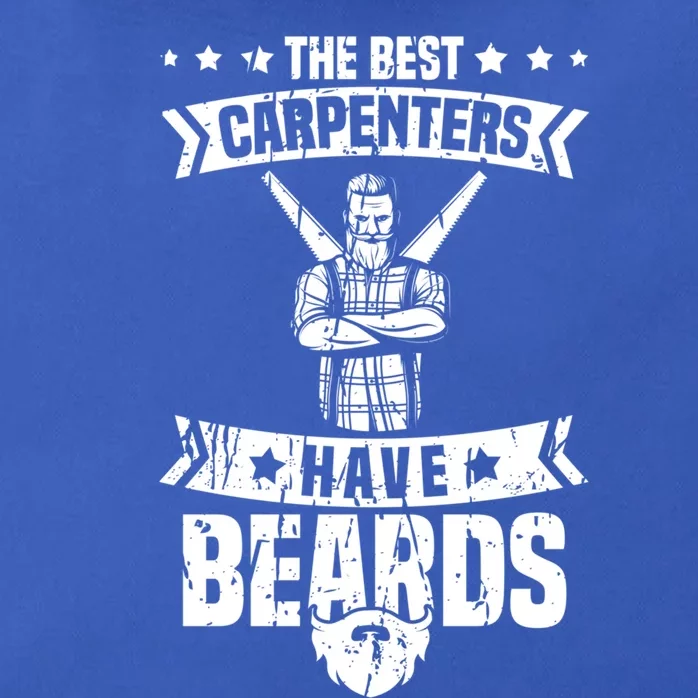 Funny Carpenter Beard Cute Gift Woodworker Carpentry Crafts Gift Zip Tote Bag