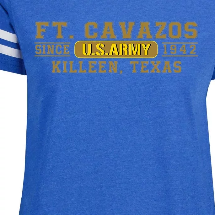 Fort Cavazos Base Ft Cavazos Killeen Texas Tx Gifts Enza Ladies Jersey Football T-Shirt