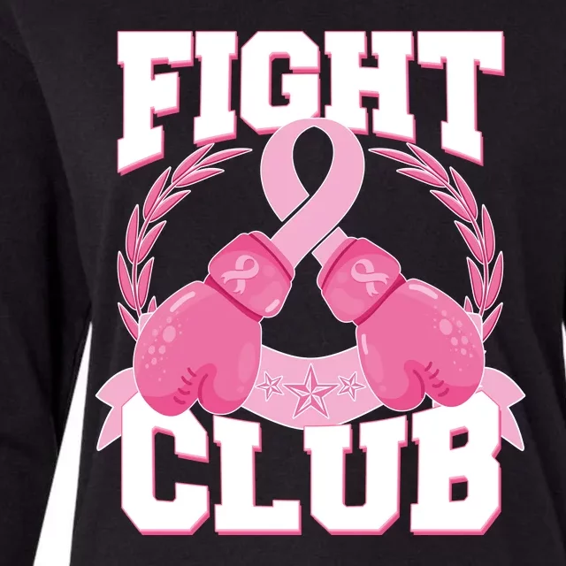 Fight Club Breast Cancer Awareness Warrior Womens Cotton Relaxed Long Sleeve T-Shirt