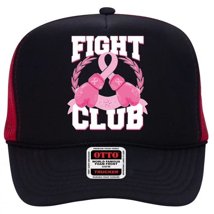 Fight Club Breast Cancer Awareness Warrior High Crown Mesh Trucker Hat