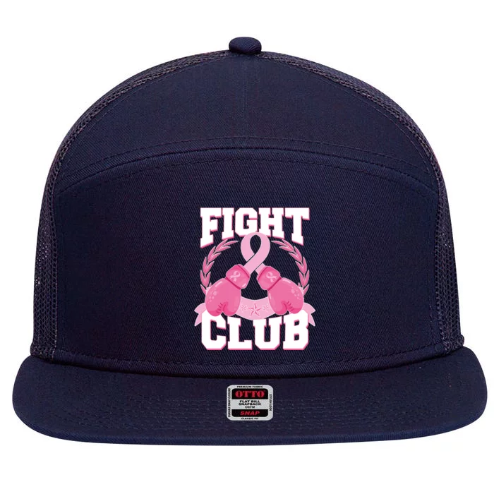 Fight Club Breast Cancer Awareness Warrior 7 Panel Mesh Trucker Snapback Hat