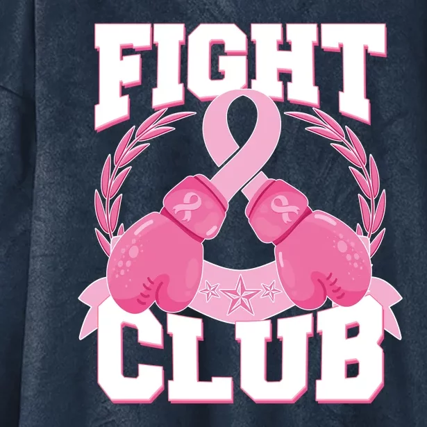 Fight Club Breast Cancer Awareness Warrior Hooded Wearable Blanket