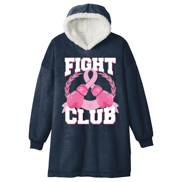 Fight Club Breast Cancer Awareness Warrior Hooded Wearable Blanket