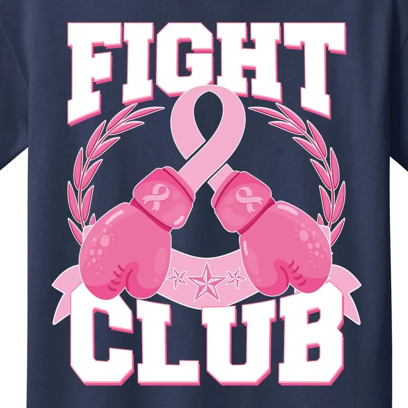 Fight Club Breast Cancer Awareness Warrior Kids T-Shirt