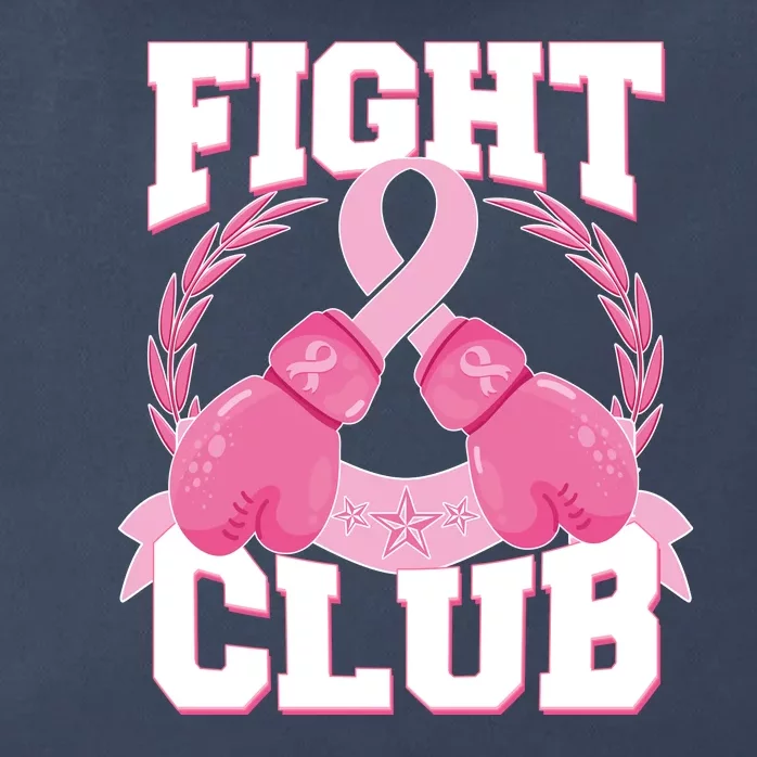 Fight Club Breast Cancer Awareness Warrior Zip Tote Bag