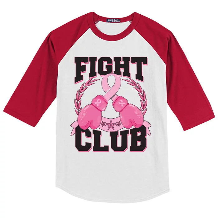 Fight Club Breast Cancer Awareness Warrior Kids Colorblock Raglan Jersey