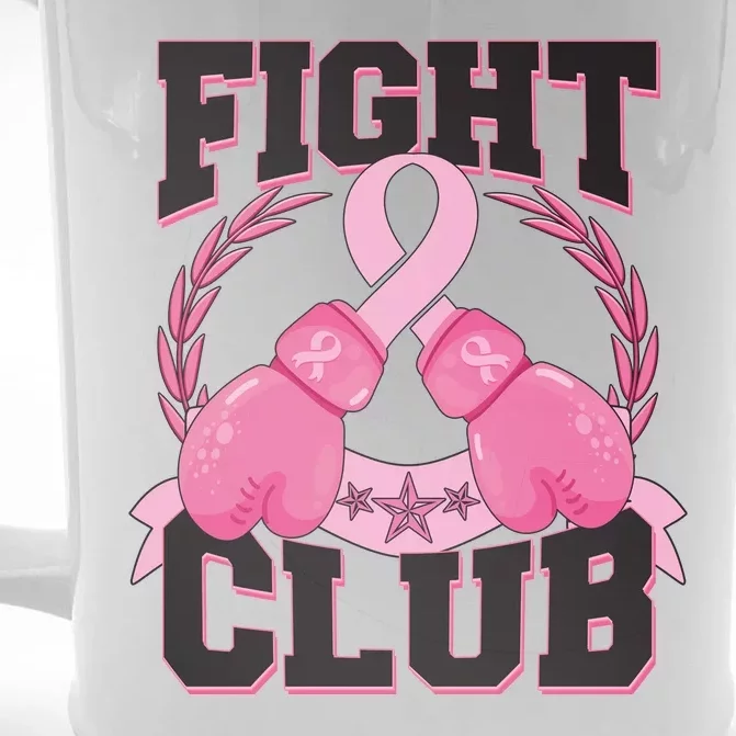 Fight Club Breast Cancer Awareness Warrior Front & Back Beer Stein