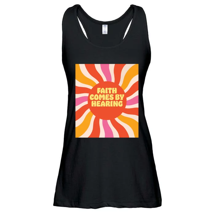 Faith Comes By Hearing Ladies Essential Flowy Tank