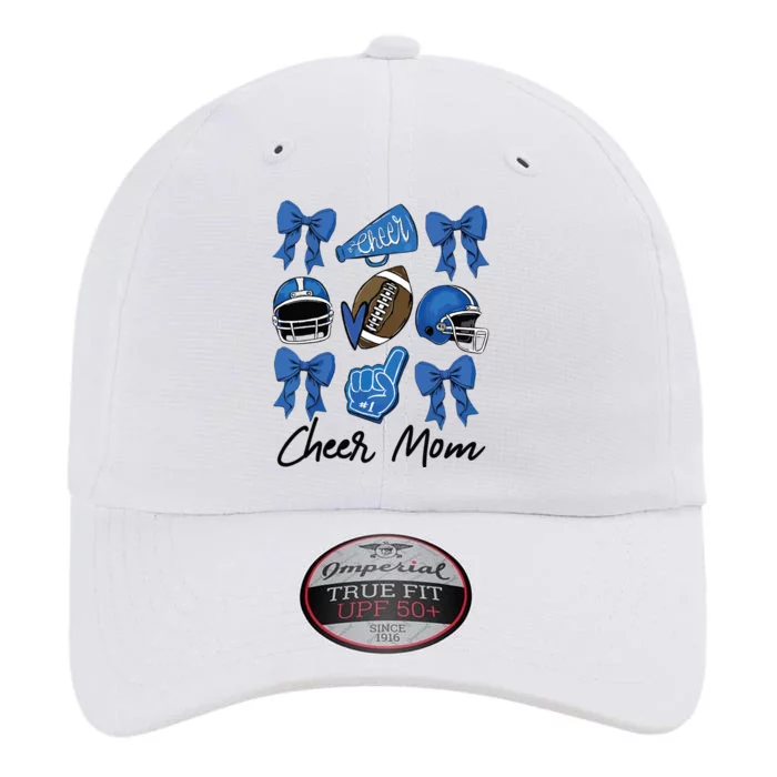 Football Coquette Bow Cheer Mom Blue The Original Performance Cap