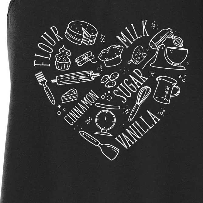 Funny Cookie Baking Love Baker Lover Best Baking Women's Racerback Tank