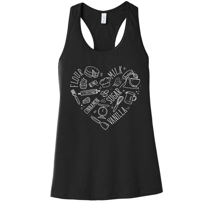 Funny Cookie Baking Love Baker Lover Best Baking Women's Racerback Tank