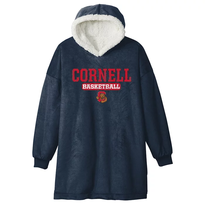 Funny Cornell Big Red Basketball Icon Neutral Hooded Wearable Blanket