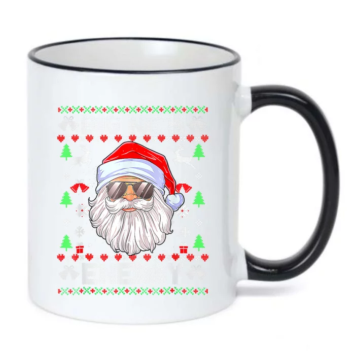 Funny Christmas Big Nick Energy Santa Naughty Adult Humor Black Color Changing Mug