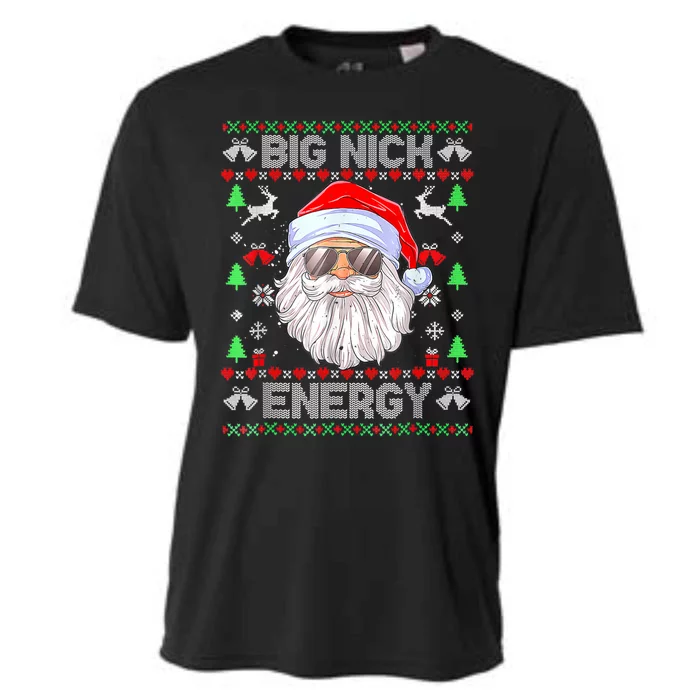 Funny Christmas Big Nick Energy Santa Naughty Adult Humor Cooling Performance Crew T-Shirt