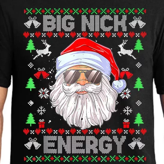 Funny Christmas Big Nick Energy Santa Naughty Adult Humor Pajama Set