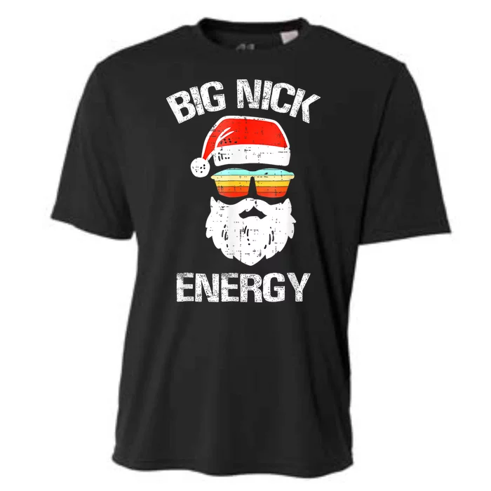 Funny Christmas Big Nick Energy Santa Naughty Adult Humor Cooling Performance Crew T-Shirt