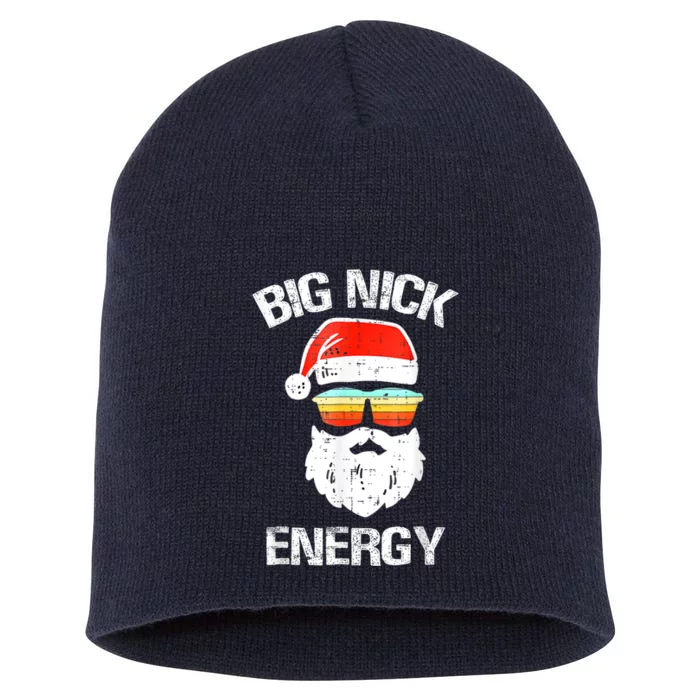 Funny Christmas Big Nick Energy Santa Naughty Adult Humor Short Acrylic Beanie