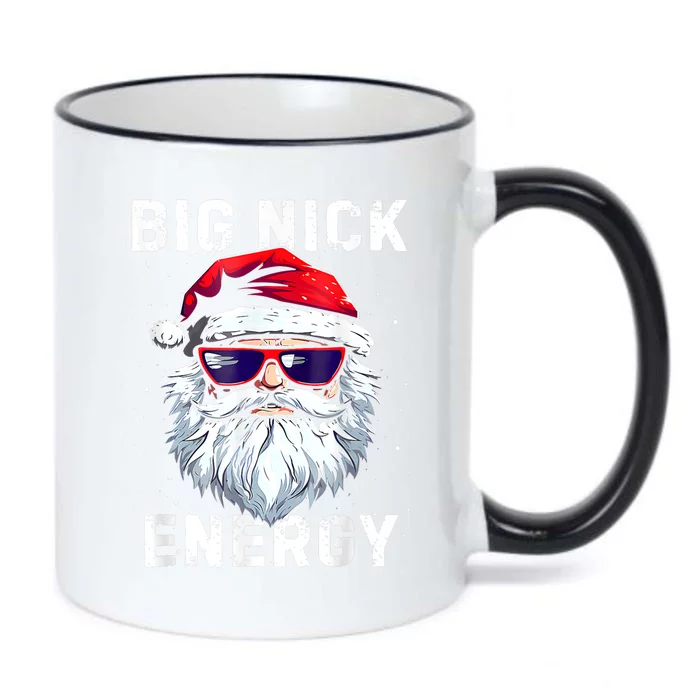 Funny Christmas Big Nick Energy Santa Naughty Adult Humor Black Color Changing Mug