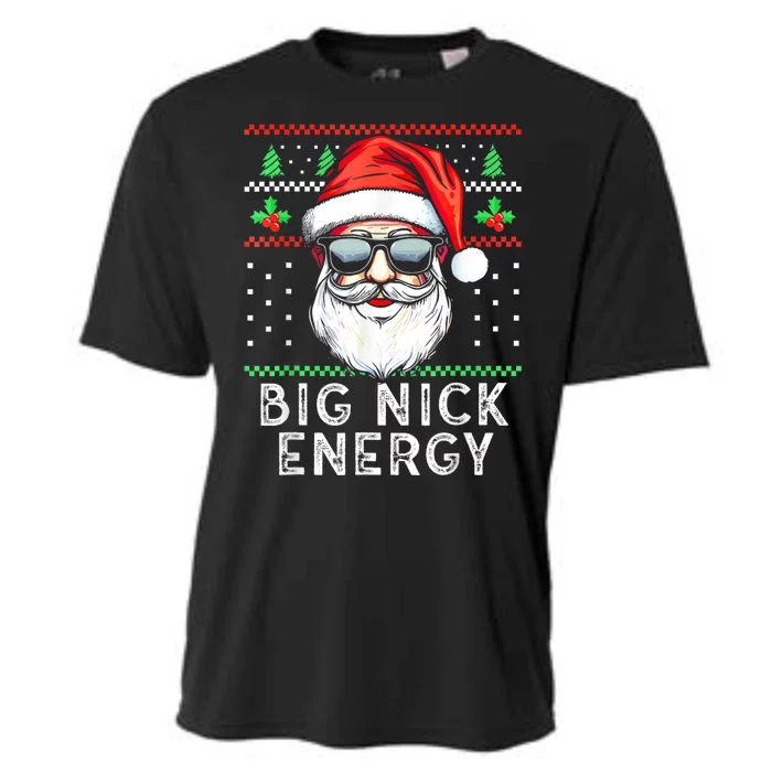 Funny Christmas Big Nick Energy Santa Naughty Adult Humor Cooling Performance Crew T-Shirt