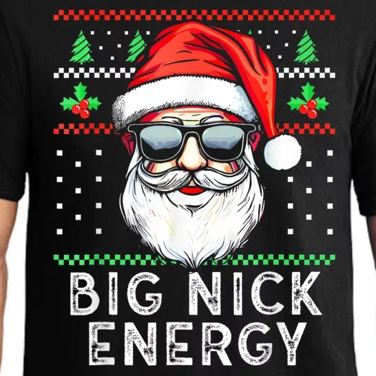 Funny Christmas Big Nick Energy Santa Naughty Adult Humor Pajama Set