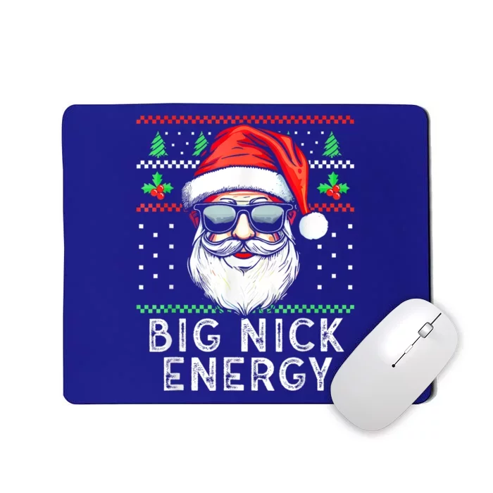 Funny Christmas Big Nick Energy Santa Naughty Adult Humor Mousepad